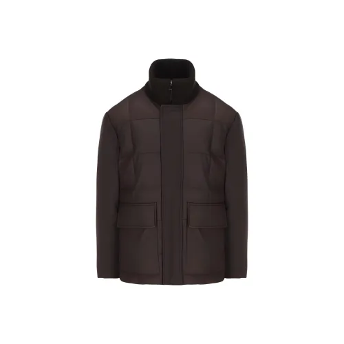 Loro Piana Коричневый Мужская Кожаная Куртка