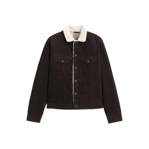 GAP Хлопковый пуховик Мужской Темно-коричневый