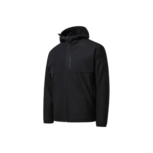 Erke Глубокий Черный Мужской Тренч