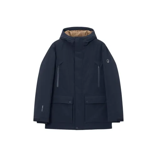 NAUTICA Хлопковый пуховик Мужской Темно-синий