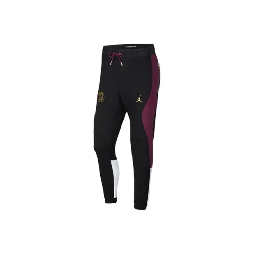 Джордан Вязаные Тренировочные Штаны Мужские Черные