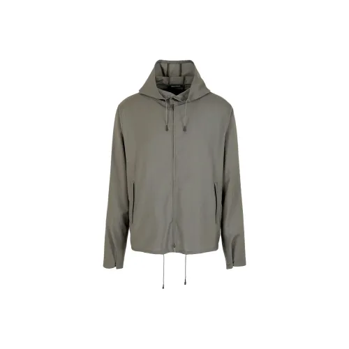 EMPORIO ARMANI SS24 Куртки и Пальто Мужской Армейский Зеленый