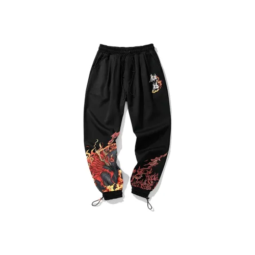 SANSYAS Повседневные брюки Мужские Черные