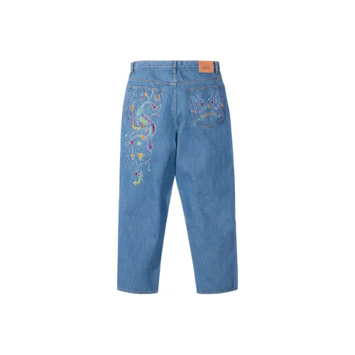Supreme X COOGI Co Branded SS23 Унисекс Джинсы