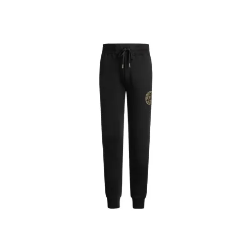 VERSACE JEANS COUTURE Вязаные спортивные брюки мужские черные