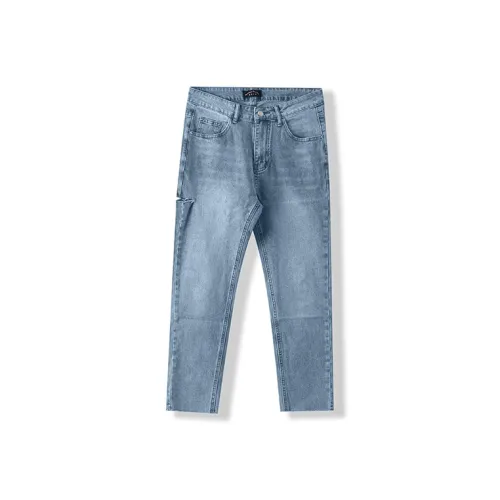 I'm David Джинсы Unisex Light Blue