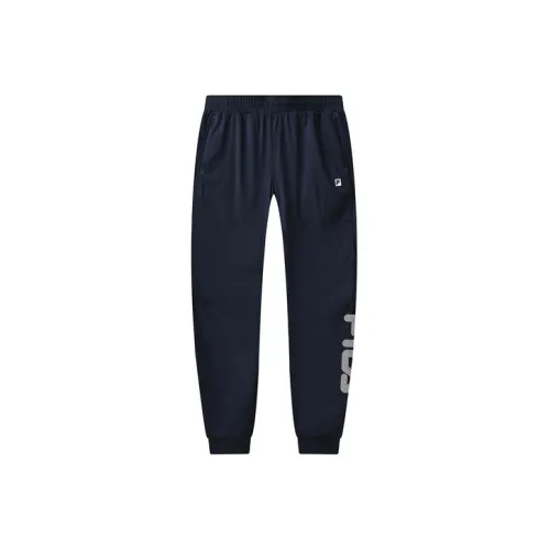 FILA Вязаные тренировочные брюки мужские синие