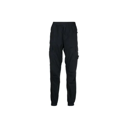 STONE ISLAND Мужские карго-брюки черного цвета