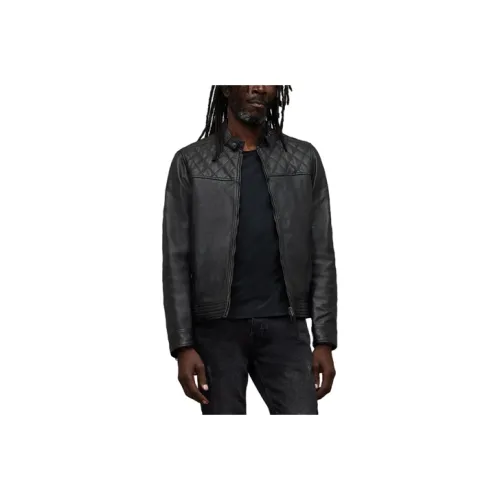 ALLSAINTS Черные Мужские Кожаные Куртки
