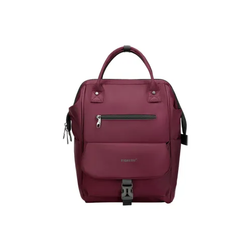 TAIGENU Водоотталкивающий композитный материал рюкзак женский черный бургунди