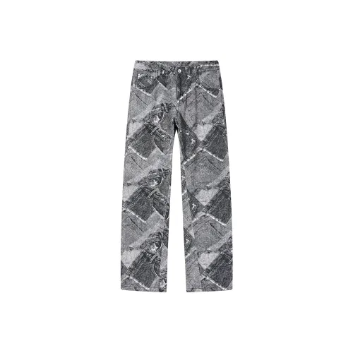PASET Черно-серые Унисекс Джинсы