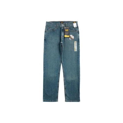 Lee Темно-синий Мужской Джинсы