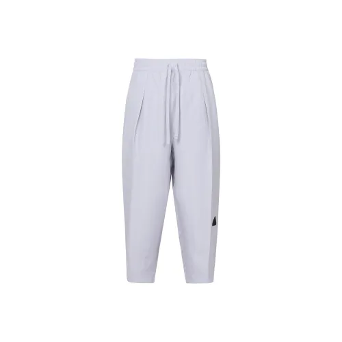 Adidas Серебристо-серые мужские вязаные тренировочные штаны