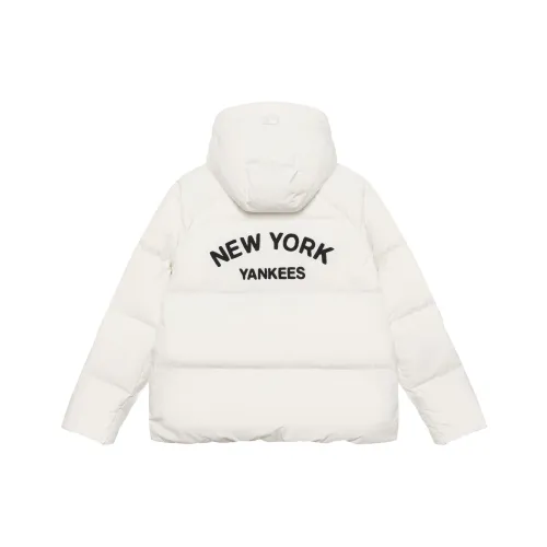 MLB Preppy Style Collection New York Yankees FW24 Пуховик Унисекс Кремовый