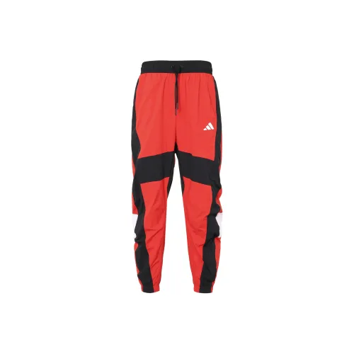 Adidas Red Men's Knitted Training Pants Adidas Красные Мужские Вязаные Тренировочные Штаны
