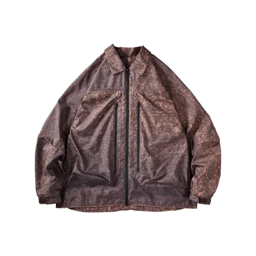 SET FUNS Стиль Куртка Весна и Осенний Мужской Камуфляжный Кофейный