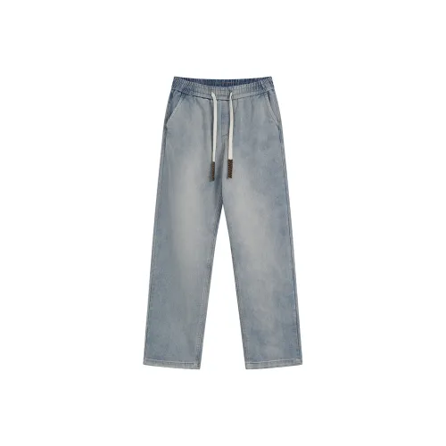 GBXM Небесно-голубые унисекс джинсы