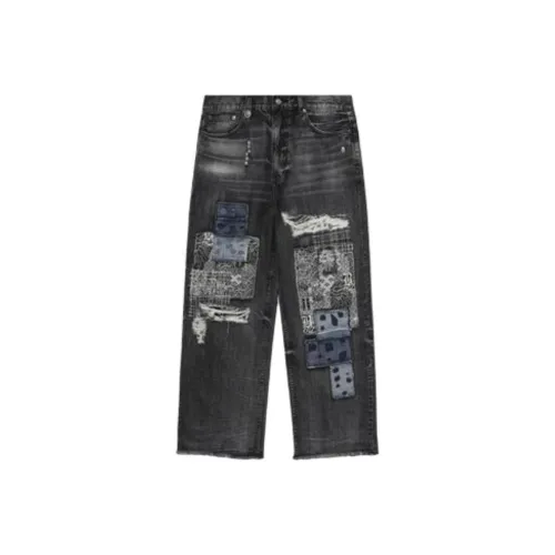 A BATHING APE Черные Мужские Джинсы