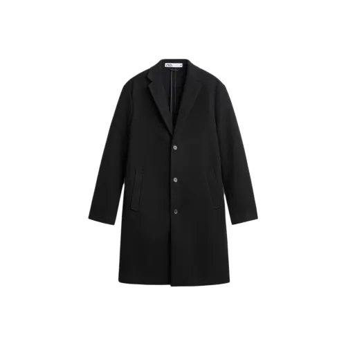 ZARA Черный Мужской Тренч