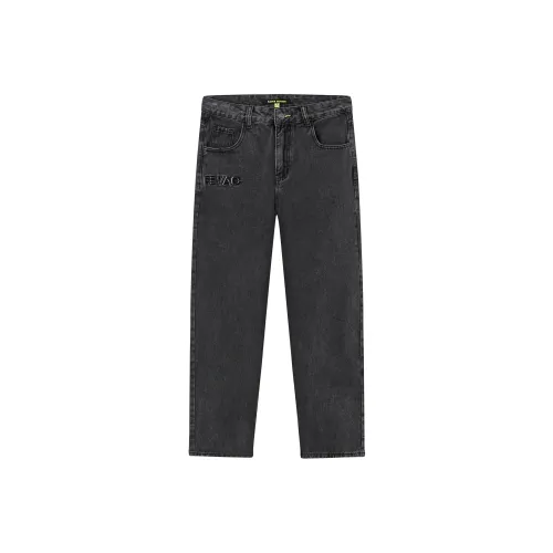 Caver Hunter SS22 Прямой крой Брюки Джинсы Унисекс Черный Серый