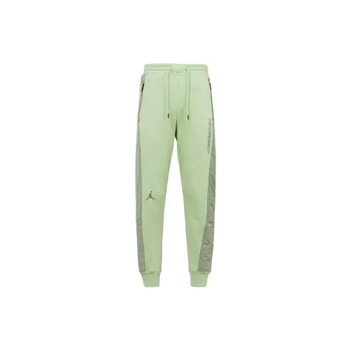 Джордан Вязаные Тренировочные Штаны Мужские Зеленые