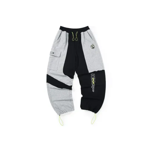 GENANX Тренировочные брюки Унисекс Черный Серый
