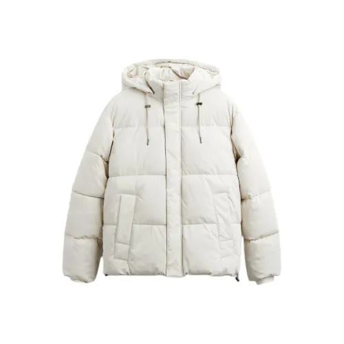 ZARA Песочный Мужской Пуховик