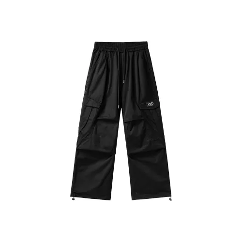 PILOTDRAGON Широкие брюки Прямой крой Карго-брюки Унисекс