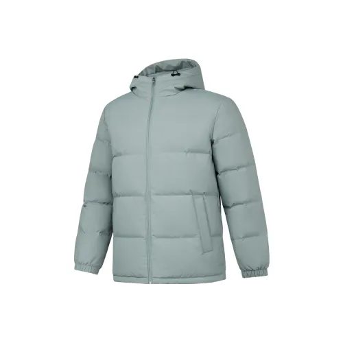 QIAODAN Men's Training Series Пуховик Мужской Лесной Серый Зеленый