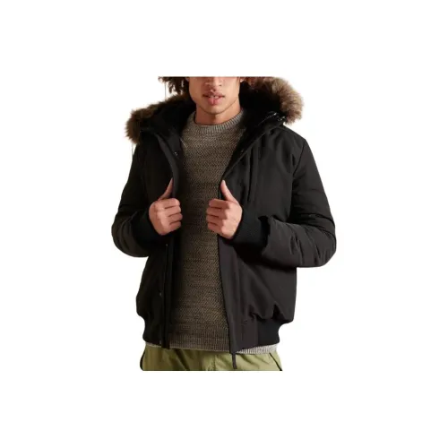 SUPERDRY Мужские черные куртки