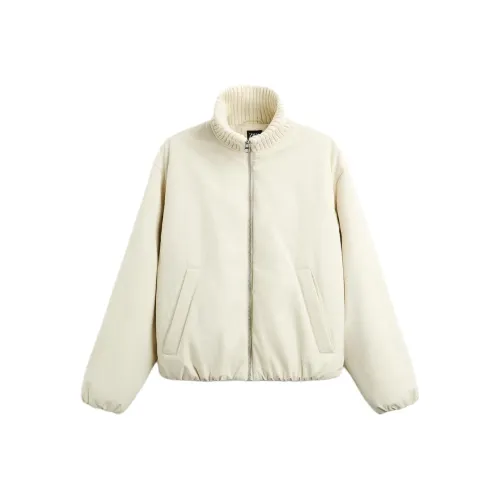 ZARA Белый Мужской Пуховик