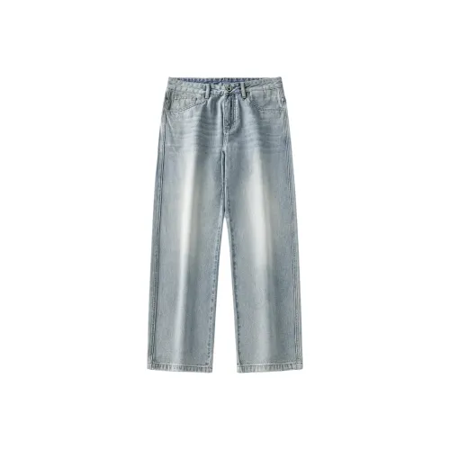 PENTAGONAL HEART Джинсы Мужские Светло-Синие