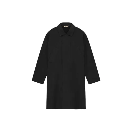 Fear Of God SS24 Season 8 Collection Шерсть Crepe 3 4 Длина Тренчкот Унисекс Черный