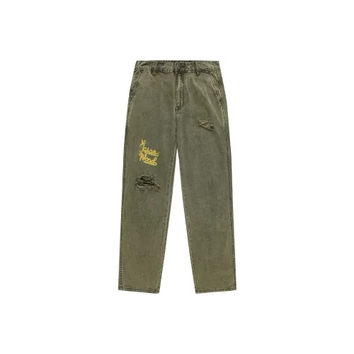 JASONWOOD Cowboy on the Run Зеленые Унисекс Джинсы