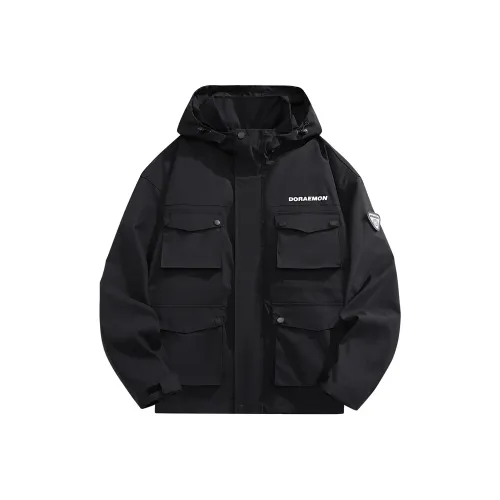 Дораэмон Черный Унисекс Тренч