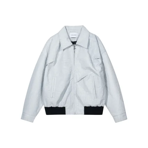 WARNING LIGHT Кожа Куртка Унисекс Белый Серый