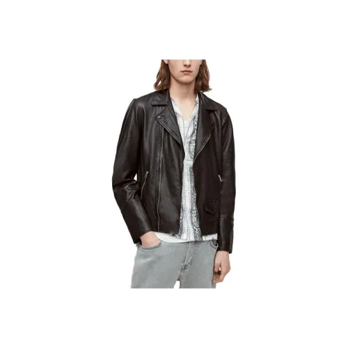 ALLSAINTS Черные Мужские Кожаные Куртки