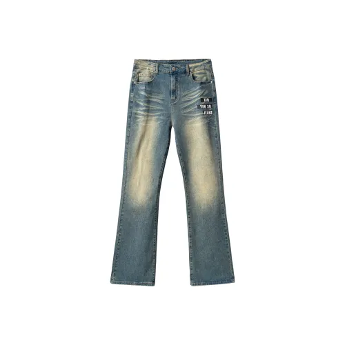 XINYINSU Синие Унисекс Джинсы