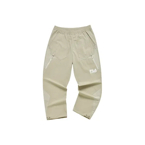 FILA FUSION FILA FUSION Hakusan l collaboration Collection Капучино Хаки Мужские Вязаные Тренировочные Штаны