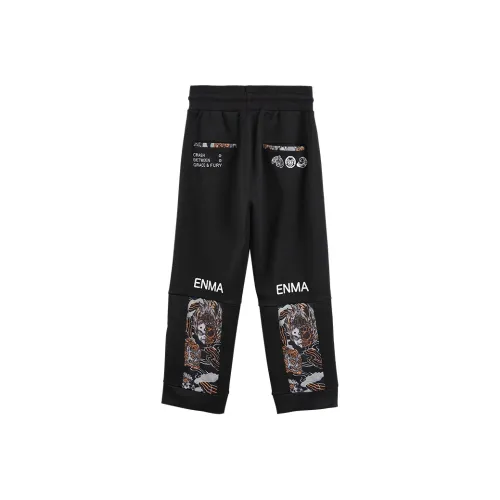 ONIARAI Прямой крой Брюки Повседневные Мужские Черные