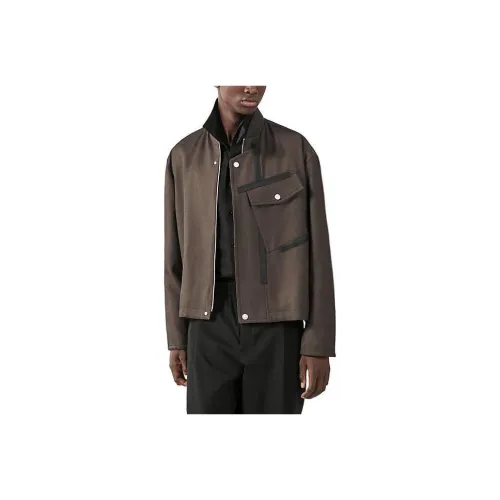 HERMES Кожа Куртка Мужская Кофейно-Коричневая