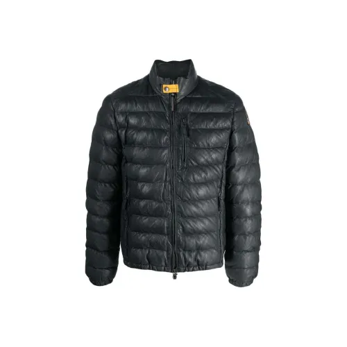 PARAJUMPERS Кожа Куртка Мужская Синяя Зеленая