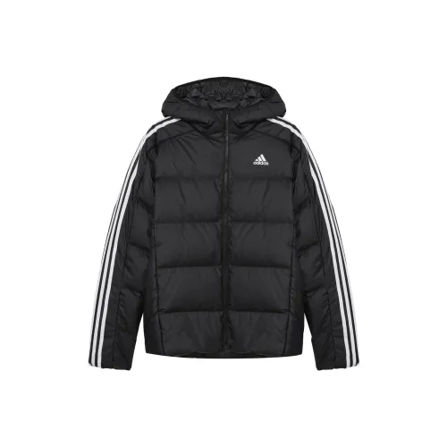Adidas 3 Stripes Пуховик Мужской Черный