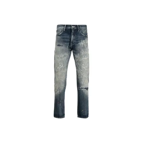 NEIGHBORHOOD совместный бренд Светло-синие Мужские Джинсы