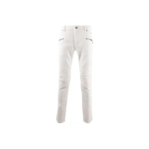 BALMAIN Белый Мужской Джинсы