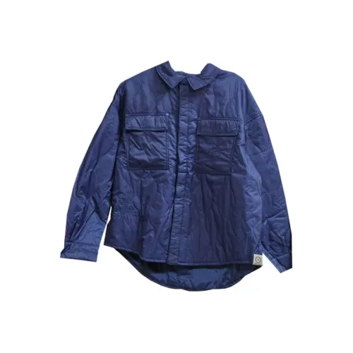 LINING Хлопковый пуховик унисекс синий