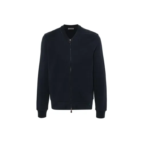 Corneliani SS24 Куртки и Пальто Мужской Морской Синий