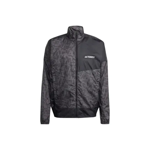 adidas Terrex Бег по тропам Ветровки и Пальто Мужской Уголь