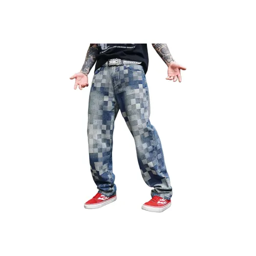 SONGS ALONG Синие Унисекс Джинсы