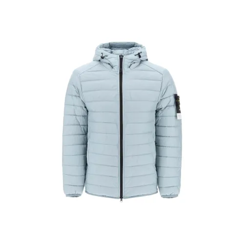 STONE ISLAND SS24 Куртки Пальто Мужской Ice Синий